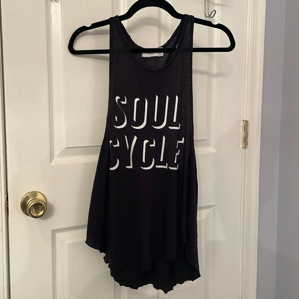 Soul Cycle Cotton Block Print Tank Top